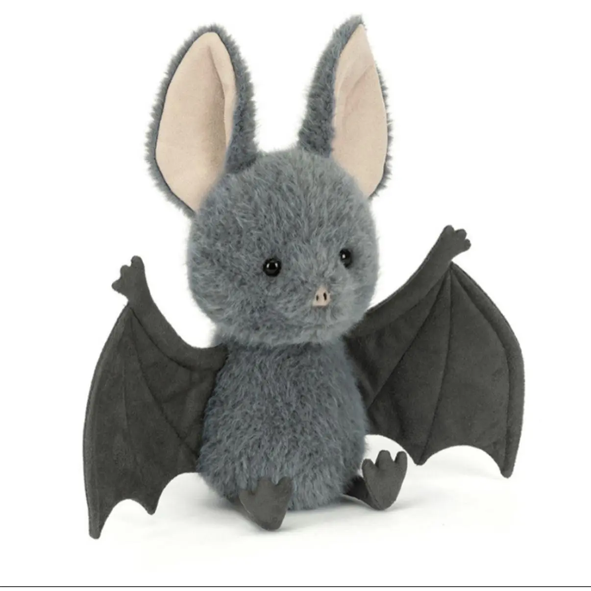 Jellycat Brook Bat Halloween Plush Toy 8.7in x 3.5in x 3.5in Polyester Fibers PE Beans Hard Eye SKU BAT3B