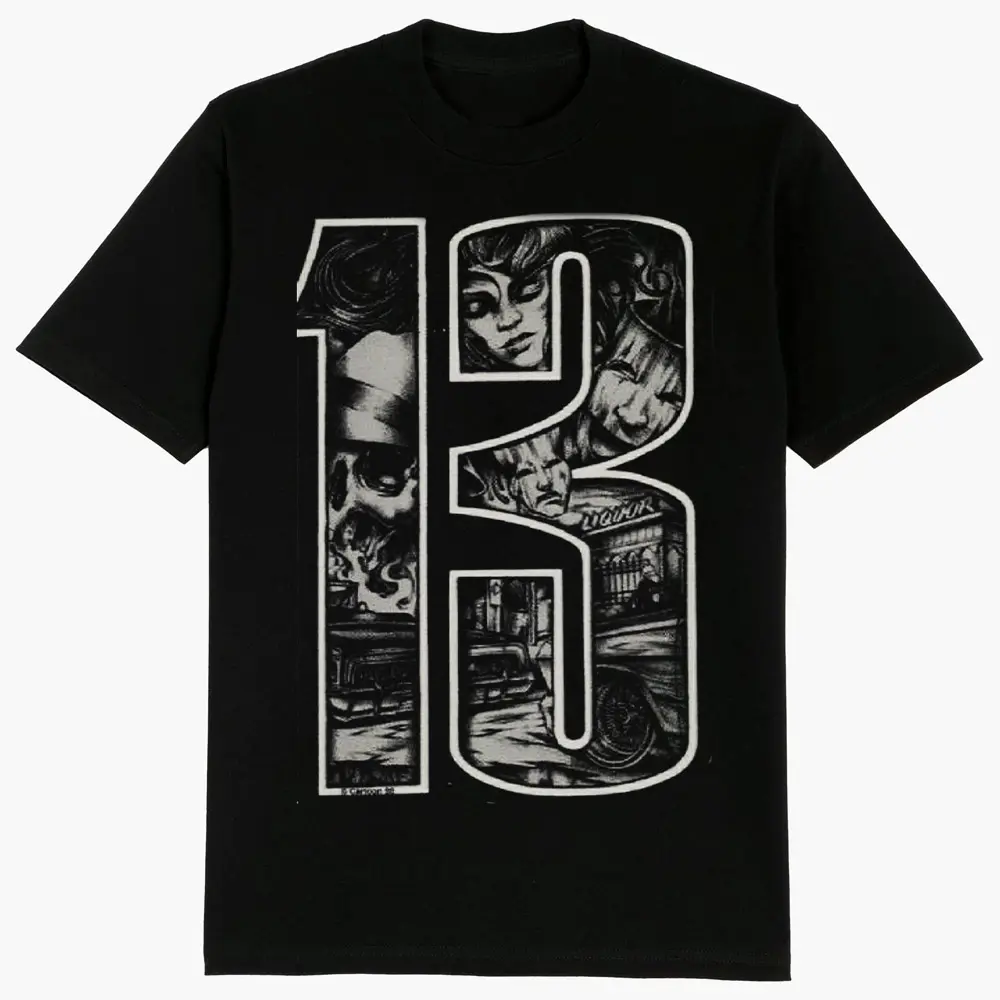 13 Chicano clothing, Lowrider clothing, Gangster clothes, Chicana shirt, Mexican Clothing Streetwear