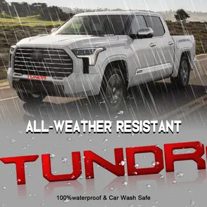 SUPER REPAIRMAN Red letter pattern car sticker Insert Letters Compatible with Tundra 3D ABS Car Sticker Waterproof truck decal sticker car decals
