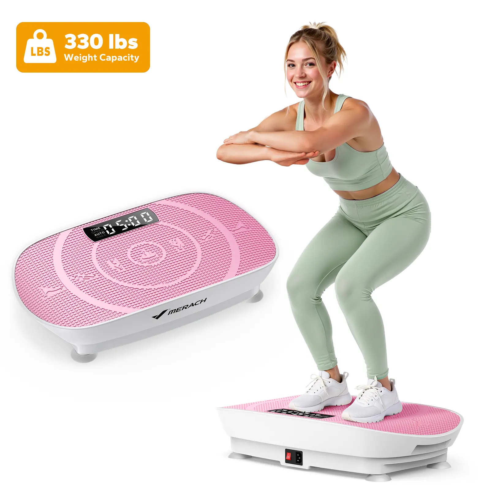 MERACH Slim Vibration Plate Exercise Machine, Lymphatic Drainage Machine, Whole Body Workout Vibration Platform for Wellness and Fitness Home Gym Equipment TikTokShopBlackFriday
