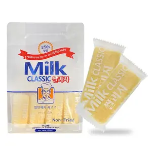 Korean Milk Classic Rice Snack 240g 8.47 oz 0.35 oz x 24 Packs Melt In the Mouth Flavour Milk Banana Cheese Bite Non-Fried Rice Snack
