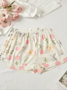 Silk Fabric Summer Shorts Set, Versatile Casual Wear & Home Sleepwear, Two-Piece Comfortable for Men Women
