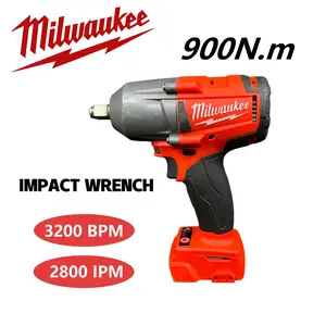 Milwaukee 900N.m Compact Impact Wrench | 4-Mode Control & LED Light | Ideal for Heavy-Duty Tasks, Car Maintenance & Home DIY Grommet Tool and Eyelet Kit