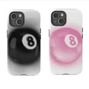 Couple 8 ball matching phone case couple phone case Phone Cases Phone Cover Hard Case Tough 2 piece