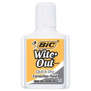 Bic USA  Whiteout Quick Dry Correct Fluid - 12 Each