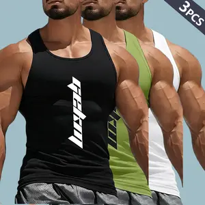 Men's quick-drying breathable sleeveless men's sports vest, leisure sports multi-color optional, fitness wear, sportswear, crew neck, casual sportswear, moisture wicking, quick-drying fabric, sleeveless sports vest, men's fitness