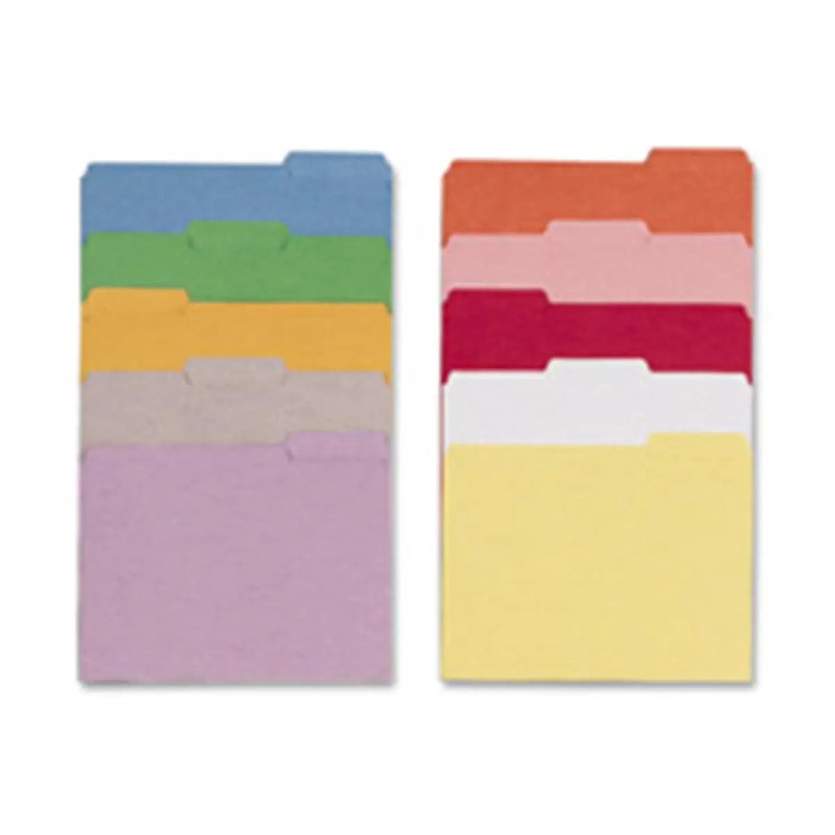 Smead Manufacturing Company  File Folder- .33 AST 2-Ply Tab Cut- Letter- Blue