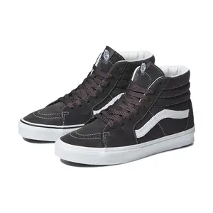 Sk8 Hi Textured Asphalt / True White