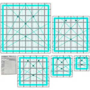 Quilting Rulers,Quilting Templates Square Ruler (2.5",3.5", 5", 6",8")