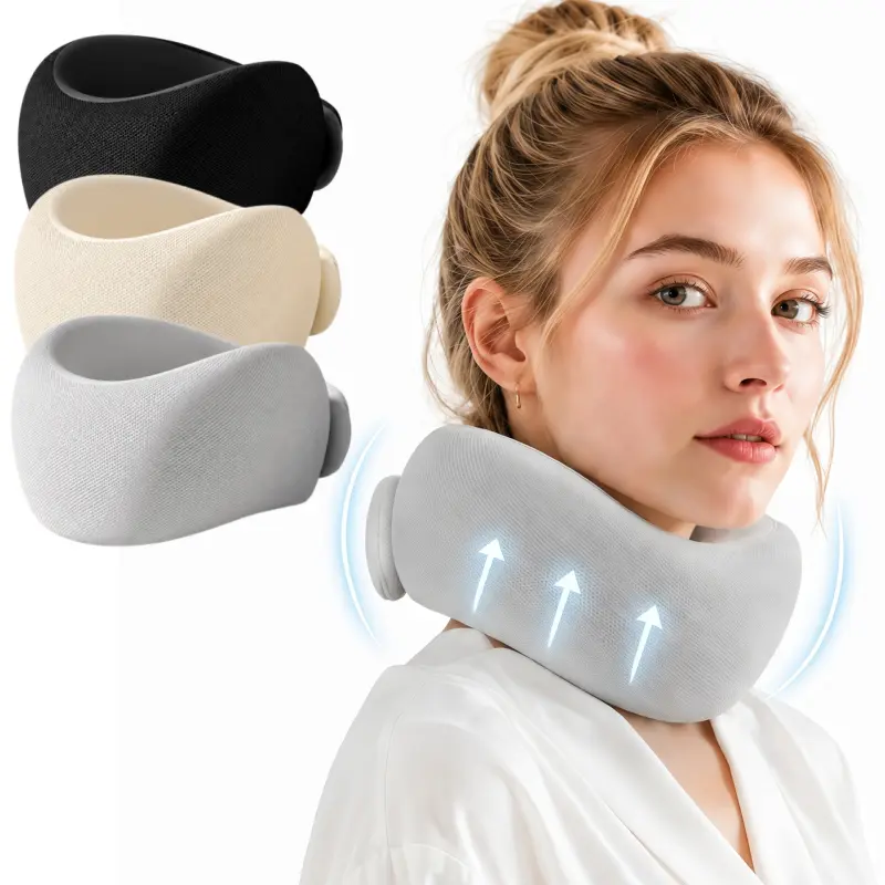 Portable Soft Foam Cervical Collar for Travel & Sleep | Neck Support Brace with Compact Storage Case,Spine Pressure Relief