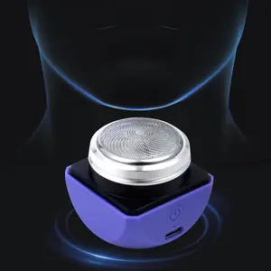 MingQiEven Compact Portable Electric Shaver for Men Cube Travel Design 56g Lightweight USB Rechargeable 100-Min Runtime Waterproof Dual Wet/Dry Use Skin-Friendly Multifunctional Trimmer
