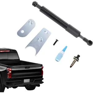 Tailgate Shock Assist Kit Compatible with Cheverolet Silverado and GMC Sierra 1500 2500HD 3500HD 2007~2018, Slow Drop Truck Tailgate Struts, Tailgate Accessories