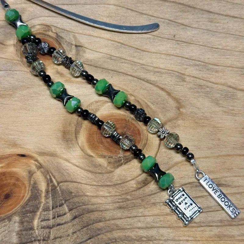 Enchanted Forest Tales Custom Beaded Bookmark