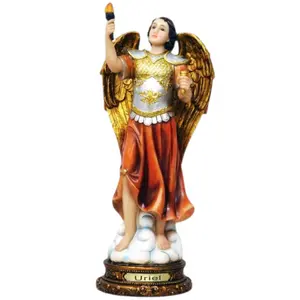 San Uriel Arcangel 8"-12" Inches Tall 20048 St Raphael Archangel Para la Salud Health Estatua Brand New Religious Decor Standing
