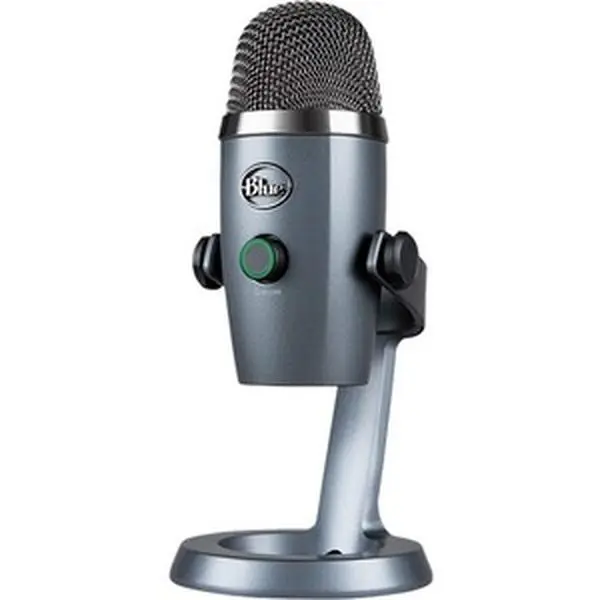Blue Yeti Nano Microphone (988-000088) - Wired Audio Device for Computer Game Streaming, Recording - 20 Hz to 20 kHz, Aesthetic, Plug
