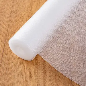 1 Roll Kitchen Cabinet Shelf Liner - Waterproof Non-Adhesive Drawer Mat, Durable EVA Material, Easy-to-Cut Pad for Refrigerator, Cabinet & Wardrobe, Modern Lantern Pattern Shelf Liner for Kitchen Storage, Home