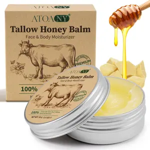 Tallow Honey Balm, Facial & Body Moisturizer Deep Moisturizing for Dry Skin, Firming & Hydrating Miracle Cream, Skin Care Product for Women