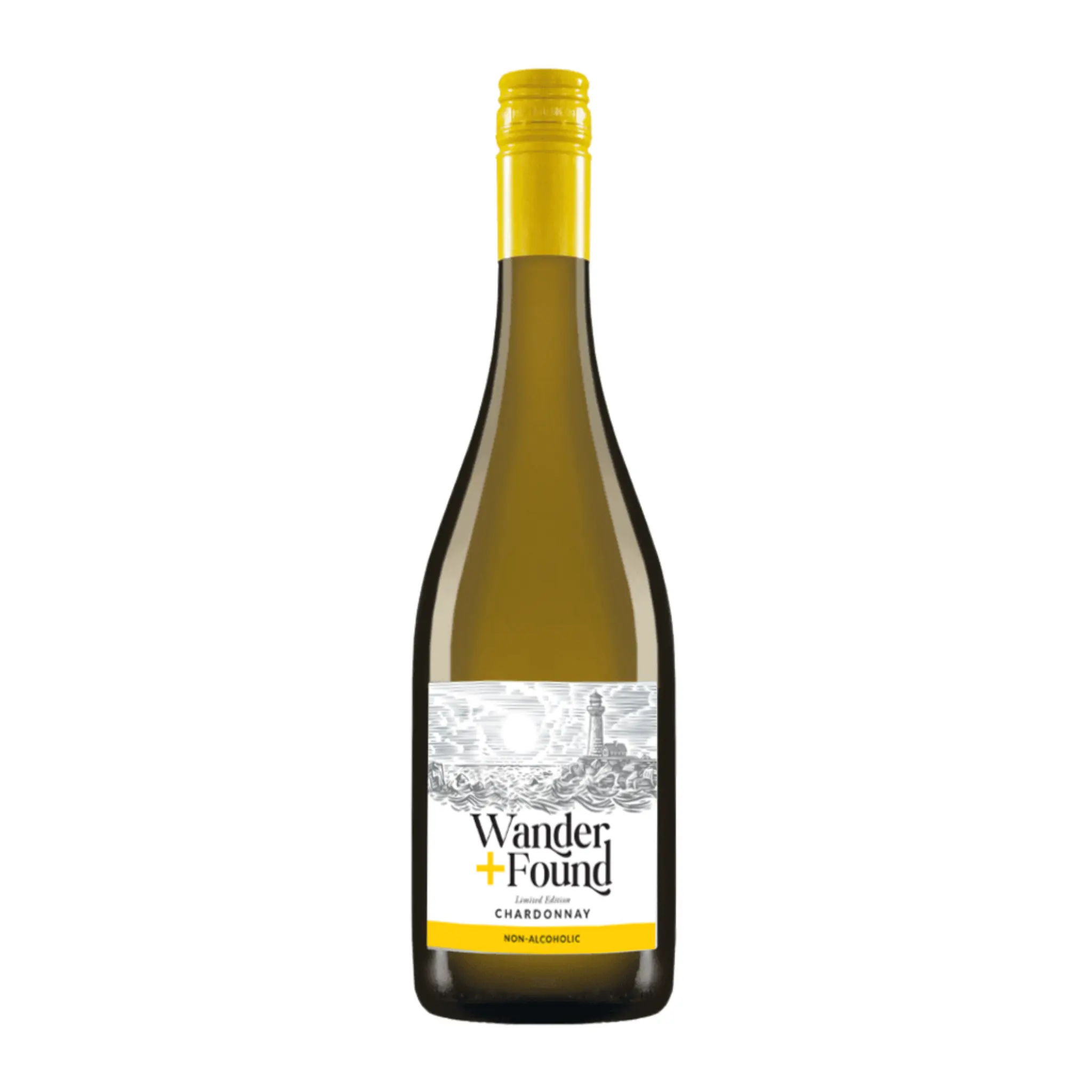 Wander + Found Award-Winning Ambient Alcohol-Free Chardonnay Non-Alcoholic Beverage - Fruity, Bright Citrus Notes, Balanced Acidity, Earthy Deep Profile, Bottle-Packed, Pairs Well with Roast Chicken, Seared Salmon