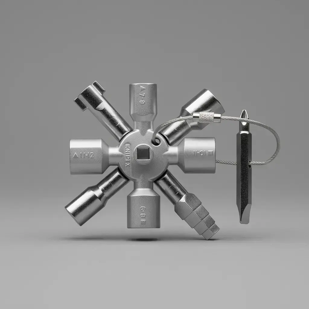 Electric Control Cabinet Elevator Cross Key Wrench, Water Meter Valve Key, Inner Triangle Wrench, Multi-Purpose Tool, Multifunctional Wrench Set, Hex Combination Wrench
