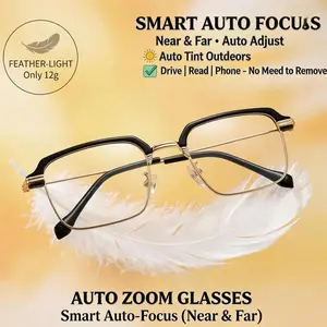 2026 New Smart Auto-Zoom Reading Glasses | HD with Blue Light Filter | Ergonomic Design | Auto-Adjusting Vision Range from +1.00 to +7.00 Diopters