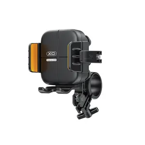 Motorcycle Bike Phone Mount Holder - [Not Block Camera] Motorcycle Cell Phone Holder, Bicycle Phone Mount, Fit iPhone 17/16/15/14/13 Pro Max, Samsung, 4.7-7" Phones, Black