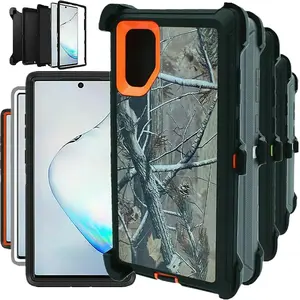 Rugged Defender Case For Samsung Galaxy S24 / S24+ / S24 Ultra / Shockproof Heavyduty Protection case With Belt Clip Phonecase