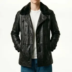 Survival Horror RE-Style Tactical Leather Jacket – Hero Inspired Gaming Cosplay Outfit Leon Inspired Tactical Black Leather Jacket – RE Style Survival Horror Cosplay