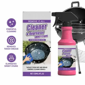 【Summervibes】 120ML BBQ Grill Cleaner Degreaser Spray, Stove Oven Cleaner, All-Purpose Smoky Stain & Grease Remover, Fast-Acting Deep Cleaning Formula