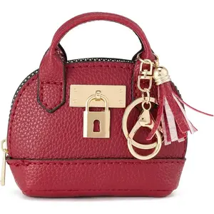 Mini Backpack  for Women,Small Change Pouch  Purse Zipper with Key Card Lipstick Headset  BagRed