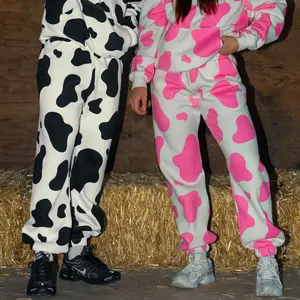 Kill Crew Oversized Lux Moo Moo Unisex Sweatpants Cotton Fit Cuffed Fleece