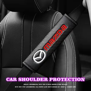 2-Pack Car Seatbelt Shoulder Pads, Comfortable Interior Protection Covers, Mazda Car Decor Accessories, Custom Style Auto Supplies, Car Accessory