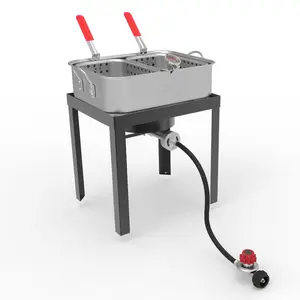 18 QT PROPANE DOUBLE FISH FRYER SET