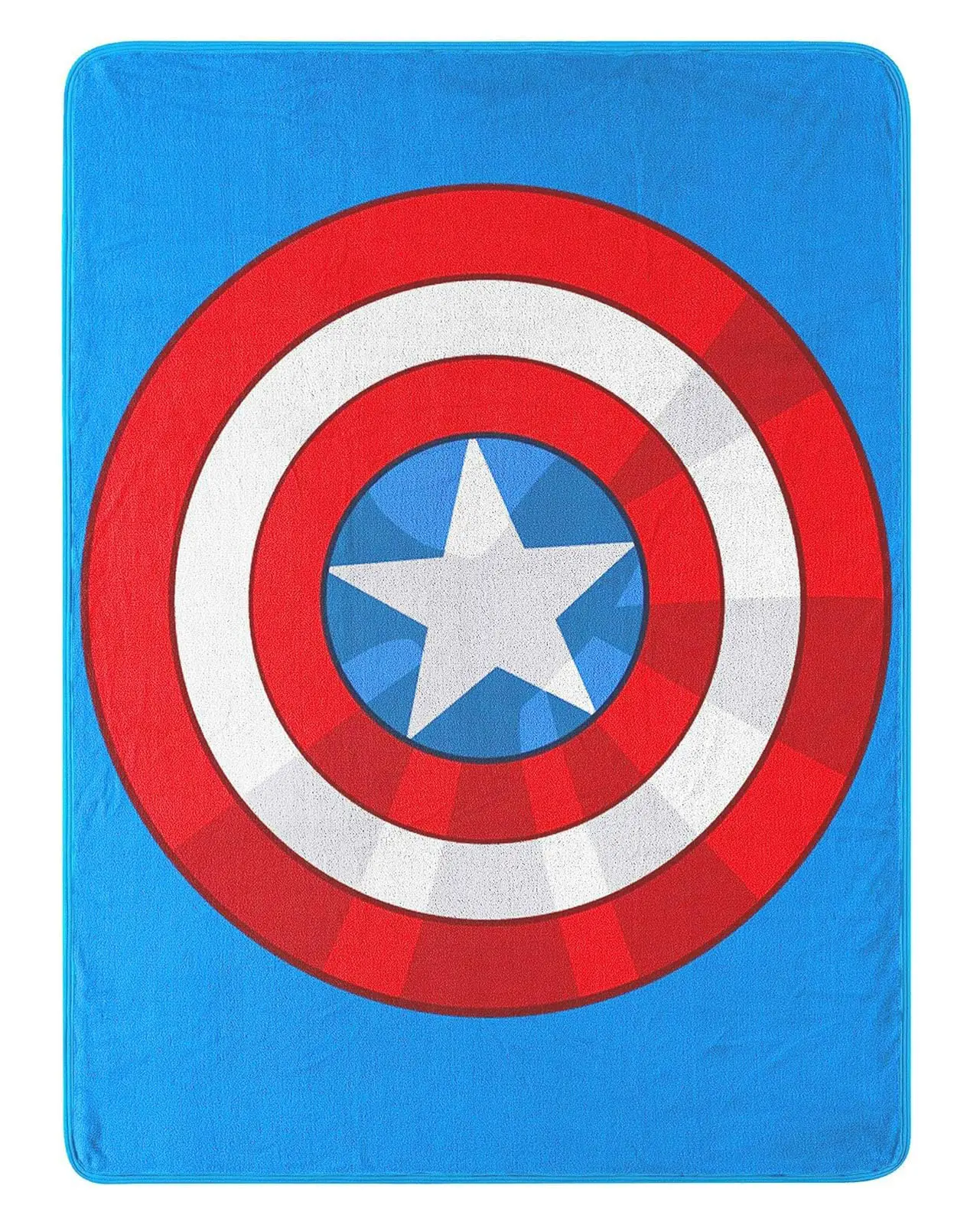 Northwest Avengers Micro Raschel Throw Blanket - Soft Texture, Vibrant Detailed Print, Shield Star Design, 46" x 60", The Shield