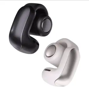 Open-Ear Wireless Earbuds – Immersive Audio & Clip-On Comfort | OpenAudio Awareness Tech | 48H Battery, White Smoke