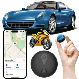 Magnetic Car GPS Tracker - Built-in strong magnet, real-time vehicle tracking device, no monthly fees or SIM card required (supports iOS Find My feature only), global anti-theft device suitable for cars, bicycles, and other items (730-day battery life)