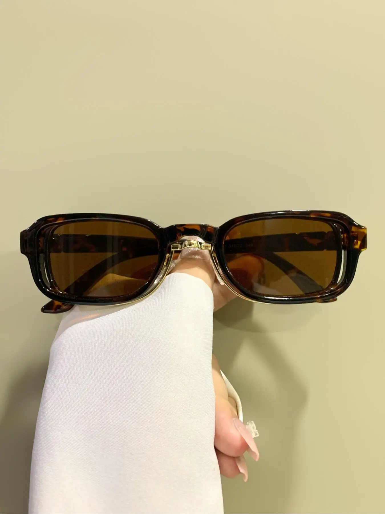 Vintage Narrow Frame Trendy Patchwork Decorative Glasses Unisex, Boho Style PC Lens, All Seasons Fashion Eyeglasses, Trendy Beach Eyewear, Casual Stylish Glasses