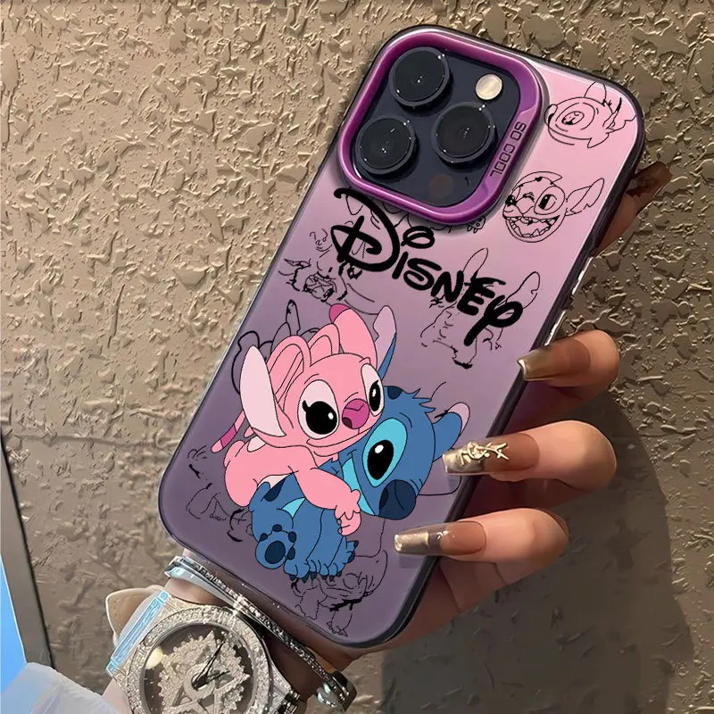 Disney Stitch Multicoloured Silver Phone Case with Cute Character Design  and Protective Features for Disney Fans - TikTok Shop