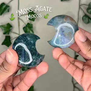 Moss Agate Moons