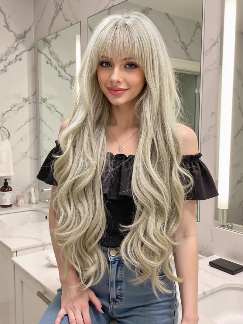 blonde 30 inch wig - TikTok Shop display picture 3