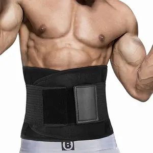 Lumbar Back Brace Girdle Adjustable Waist Trimmer for Workout Sweat Waist Trainer Tummy Control Sauna Shaper Compression Belly Belt