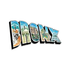 Bronx Illustrated Die Cut Magnet