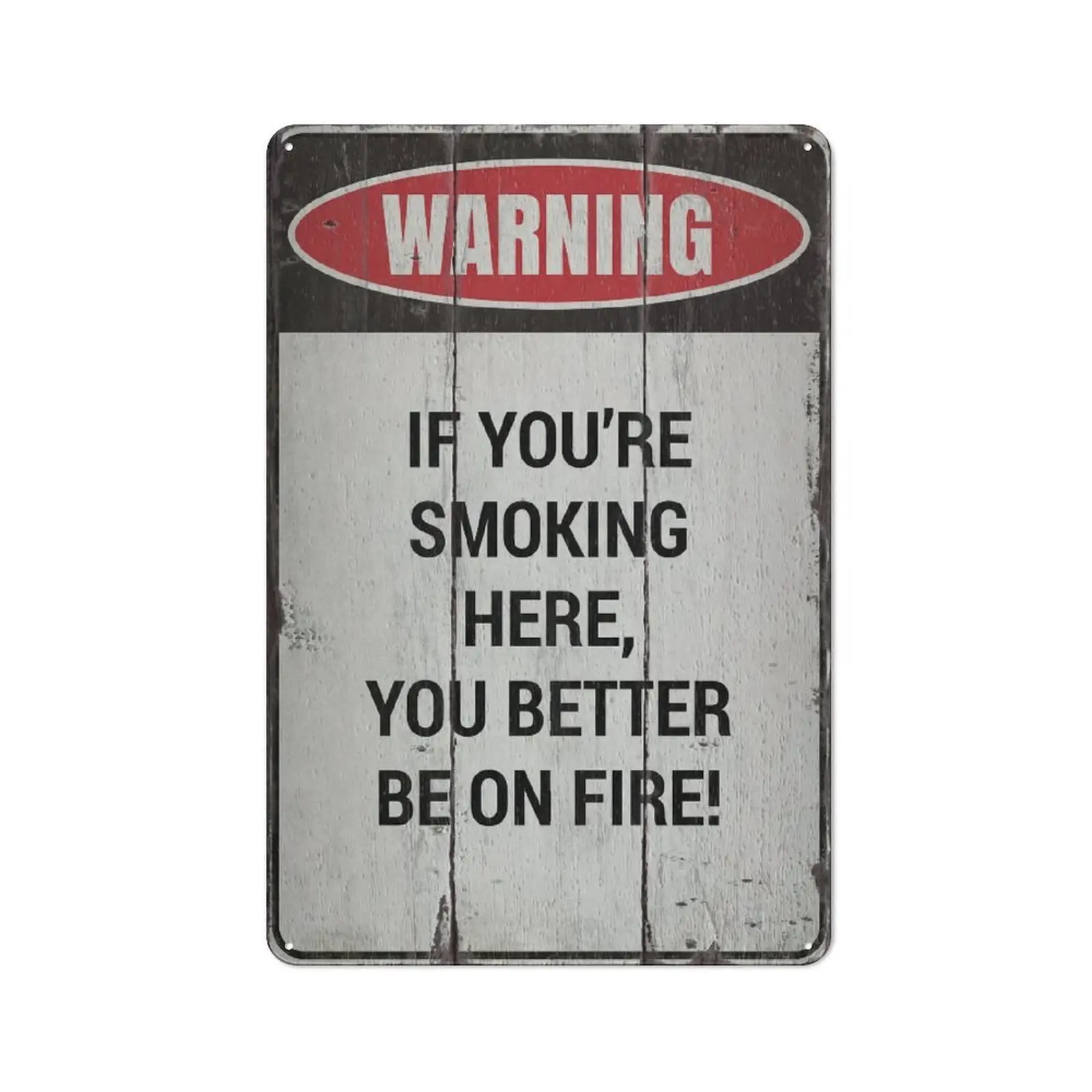 No Smoking Sign, Warning Sign, Smoke Warning Sign, Sign For No Smoking, No Smoking Decor, Smoking Decor, Funny Decor- Vintage Wooden Decor