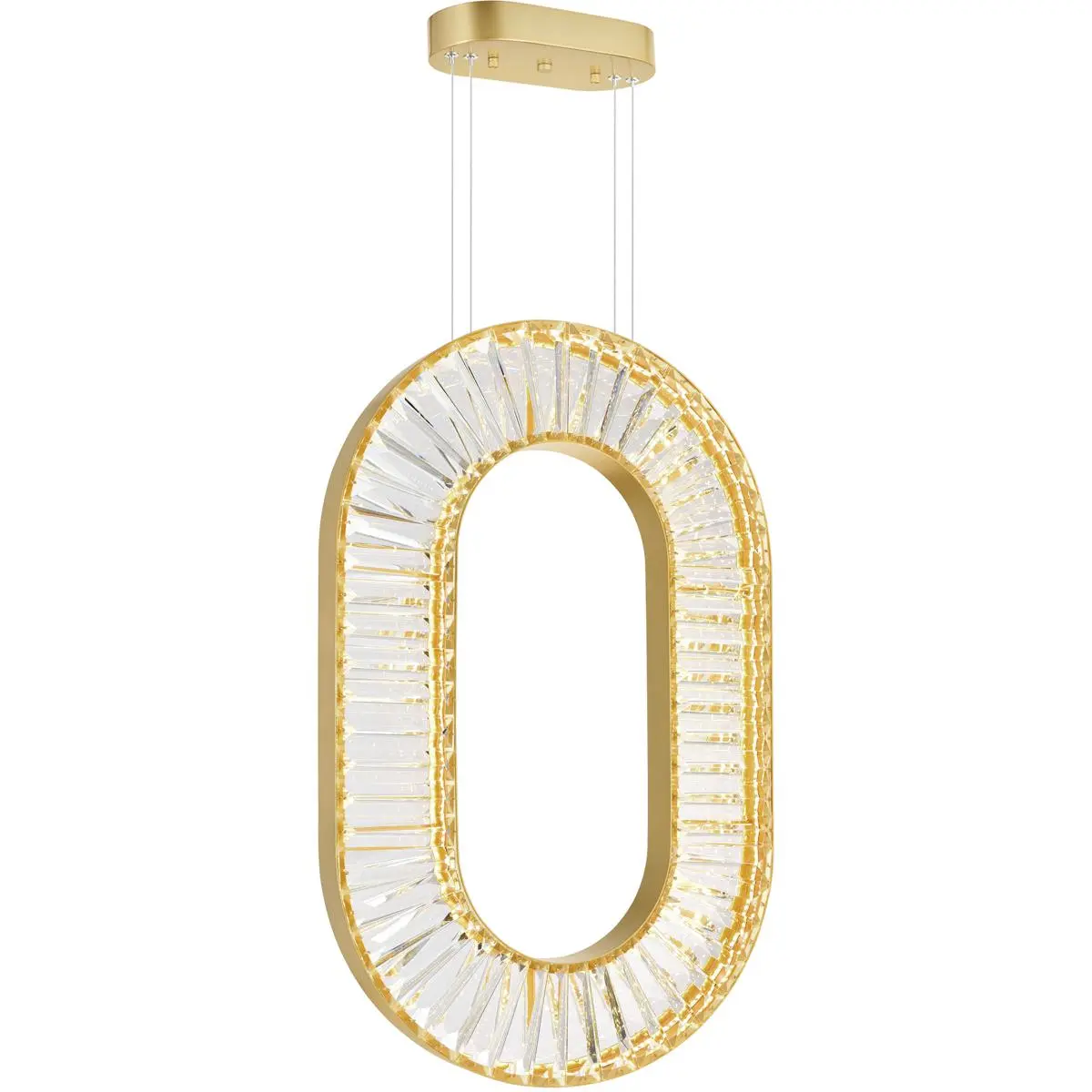 CWI Lighting Bjoux LED 19 inch Brass Down Chandelier Ceiling Light 1219P19-1-625-O
