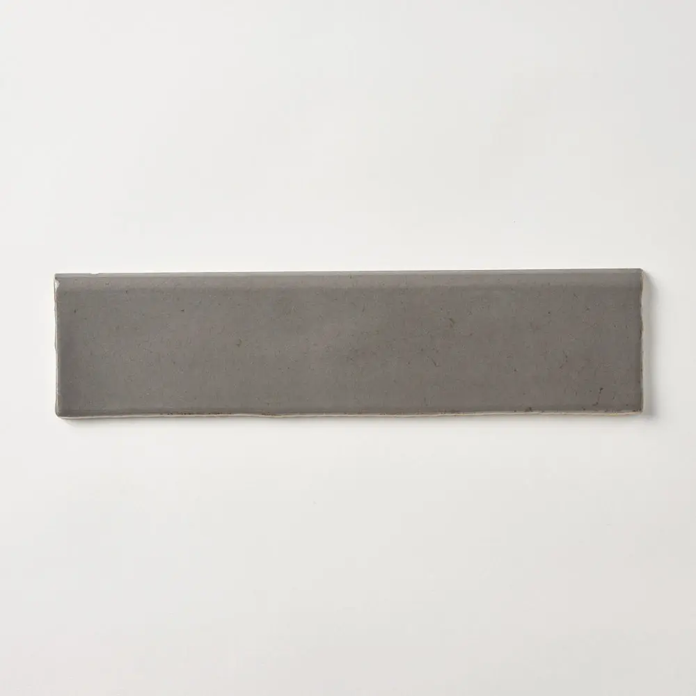 San Fran Taupe Crackled 3x12 Bullnose Ceramic Tile Glossy