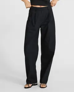 Express Poplin High Waisted Relaxed Barrel Pant