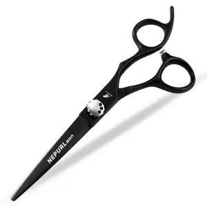 6.0 Inch Handle Hair Cutting Scissors, High-Quality 440C Stainless Steel, Ergonomic Right-Handed, Unisex, Home Use