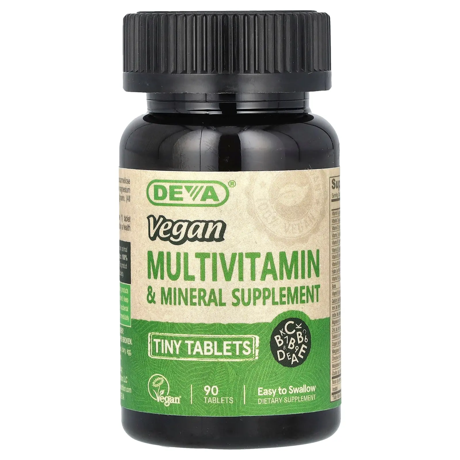 Deva Vegan Multivitamin & Mineral Supplement, 90 Tiny Tablets