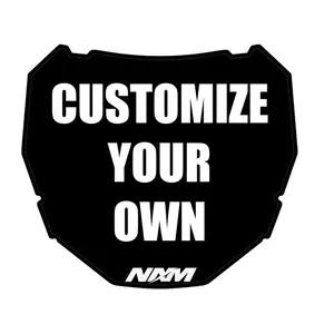Custom ODI Number Plate Decal for Ebikes Emotos - Personalize Your NN Plate with Logos and Colors - Bold MX Font - Sparkle Finish Option