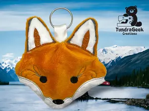 Foxy Plush Zipper Pouch