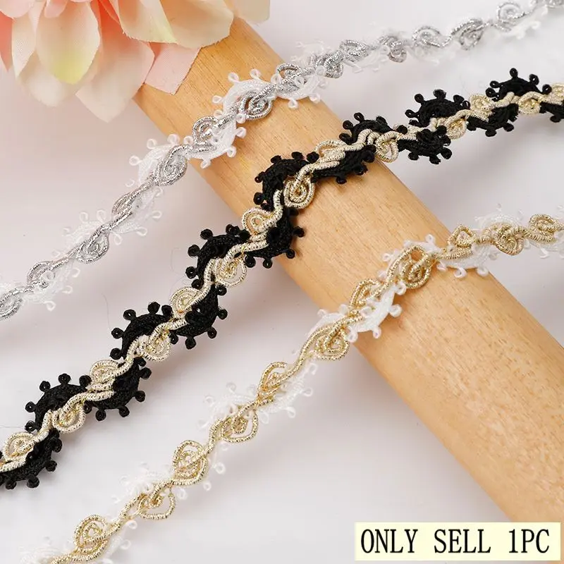 5meters/16.4ft Lace Trim Pack, Lace Strip, DIY Craft Supplies, Decorative Edge for Clothing & Accessories, Ideal for Sewing Projects